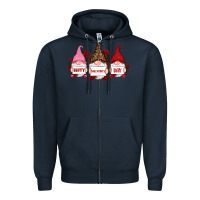 Navy happy valentine's day dno es with rose Zipper Hoodie - RanaPortraitStore