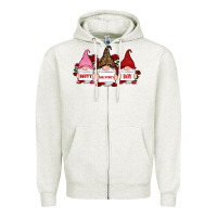 Oatmeal Heather happy valentine's day dno es with rose Zipper Hoodie - RanaPortraitStore