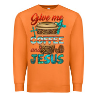 Carrot give me coffee and jesus Premium Sweatshirt - BundleAndBundleShop