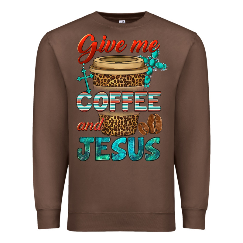 Give Me Coffee And Jesus Premium Sweatshirt by BundleAndBundleShop | Teevron