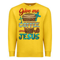 Lemon give me coffee and jesus Premium Sweatshirt - BundleAndBundleShop