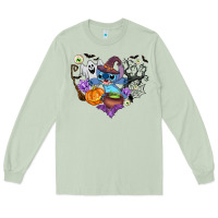 Matcha stitch heart halloween Long Sleeve Tee - AdoDesignShop