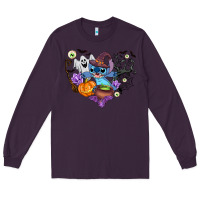 Plum stitch heart halloween Long Sleeve Tee - AdoDesignShop