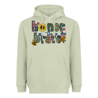 Matcha honor the brave Heavyweight Hoodie - CowhideDigitalArt