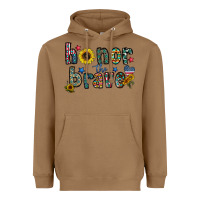 Toasted Coconut honor the brave Heavyweight Hoodie - CowhideDigitalArt