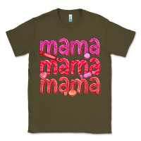 Army Green mama mama mama valentines day Classic Tee - texasbilliewilder