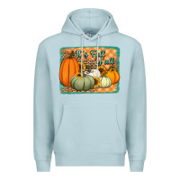Blue Mist It's Fall y'all pumpkins halloween and sunflowers Premium Hoodie - Jasminsmagicworld