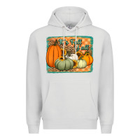 Dove Grey It's Fall y'all pumpkins halloween and sunflowers Premium Hoodie - Jasminsmagicworld