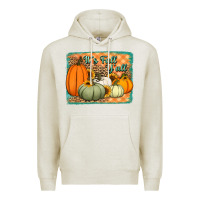 Oatmeal Heather It's Fall y'all pumpkins halloween and sunflowers Premium Hoodie - Jasminsmagicworld