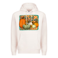 Pale Pink It's Fall y'all pumpkins halloween and sunflowers Premium Hoodie - Jasminsmagicworld