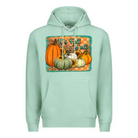 Seafoam It's Fall y'all pumpkins halloween and sunflowers Premium Hoodie - Jasminsmagicworld
