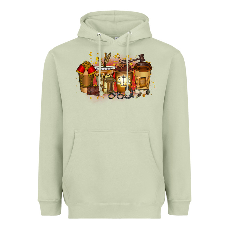 Lawyer Coffee Drink Heavyweight Hoodie by RacoonDesign | Teevron