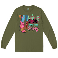 Army Green Afro heels Long Sleeve Tee - RanaPortraitStore