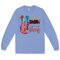 Colony Blue Afro heels Long Sleeve Tee - RanaPortraitStore