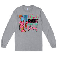 Heather Grey Afro heels Long Sleeve Tee - RanaPortraitStore