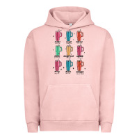 Pigment Salmon coffee thermos Urban Hoodie - MaliasSmallBusiness