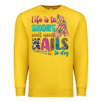 Lemon life is to short wait your nails to dry bbs Premium Sweatshirt - BundleAndBundleShop