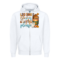 Leggins Leaves And Lattes Zipper Hoodie | Teevron