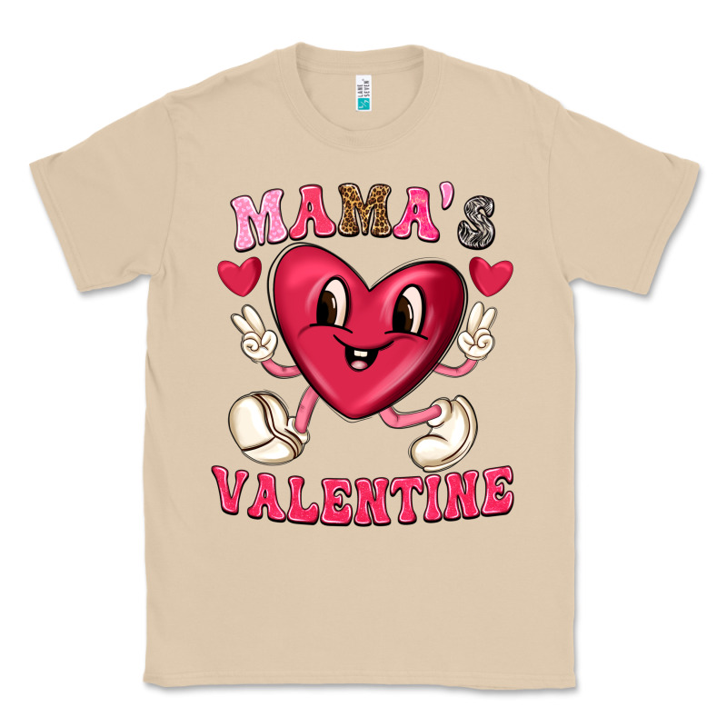 Mamas Valentine With Cute Heart Classic Tee by texasbilliewilder | Teevron