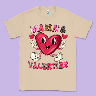 Classic Tee mamas valentine with cute heart