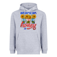 Heather Grey american honey sunflower mason jar Heavyweight Hoodie - HRA Design Shop