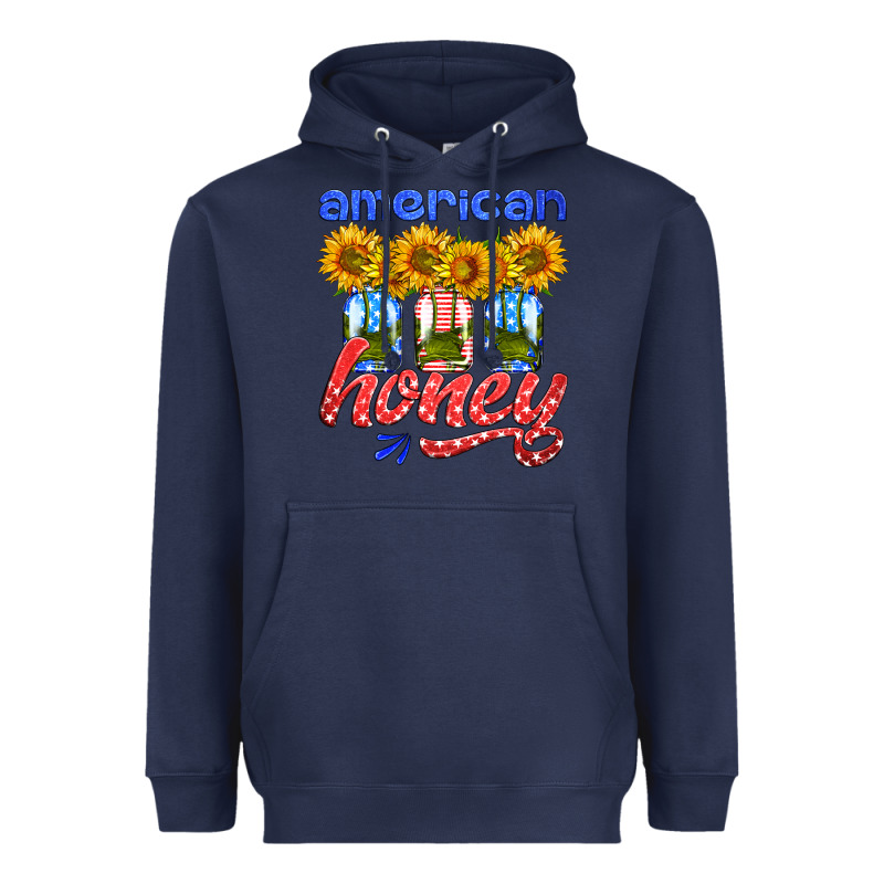 American Honey Sunflower Mason Jar Heavyweight Hoodie by HRA Design Shop | Teevron
