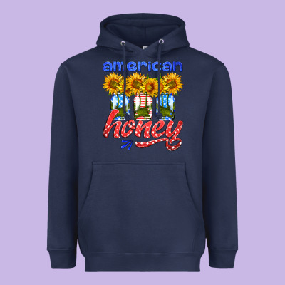 American Honey Sunflower Mason Jar Heavyweight Hoodie Designed By Hra Design Shop