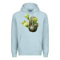 Blue Mist nylon hedgehog cactus Premium Hoodie - LillyAllenDesigns