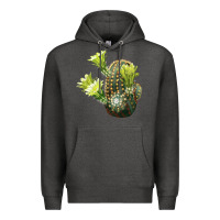 Charcoal Heather nylon hedgehog cactus Premium Hoodie - LillyAllenDesigns