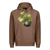 Chestnut nylon hedgehog cactus Premium Hoodie - LillyAllenDesigns