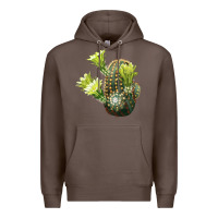 Coffee nylon hedgehog cactus Premium Hoodie - LillyAllenDesigns