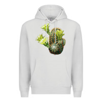 Dove Grey nylon hedgehog cactus Premium Hoodie - LillyAllenDesigns