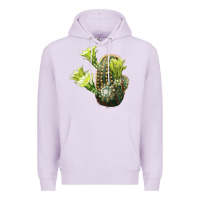 Lilac nylon hedgehog cactus Premium Hoodie - LillyAllenDesigns
