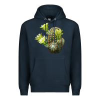 Navy nylon hedgehog cactus Premium Hoodie - LillyAllenDesigns