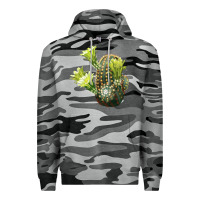 Slate Camo nylon hedgehog cactus Premium Hoodie - LillyAllenDesigns