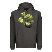 Smoke nylon hedgehog cactus Premium Hoodie - LillyAllenDesigns
