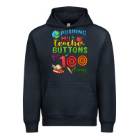 Navy pushing my teacher buttons for 100 days Urban Hoodie - MaliasSmallBusiness