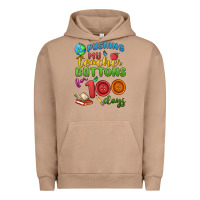 Pigment Burro pushing my teacher buttons for 100 days Urban Hoodie - MaliasSmallBusiness