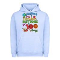 Pigment Grape Ice pushing my teacher buttons for 100 days Urban Hoodie - MaliasSmallBusiness