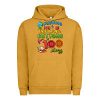 Pigment Peanut Butter pushing my teacher buttons for 100 days Urban Hoodie - MaliasSmallBusiness