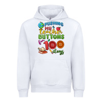 White pushing my teacher buttons for 100 days Urban Hoodie - MaliasSmallBusiness