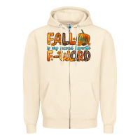 Sandshell fall is my second favorite f word Zipper Hoodie - Zillion Design Studio