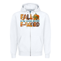 White fall is my second favorite f word Zipper Hoodie - Zillion Design Studio