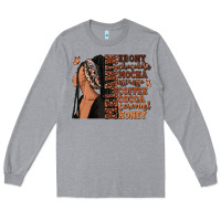 Melanin Many Shades Of Brown Afro Woman Long Sleeve Tee | Teevron