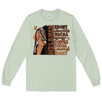 Matcha Melanin many shades of brown afro woman Long Sleeve Tee - RanaPortraitStore