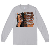 Moon Dust Melanin many shades of brown afro woman Long Sleeve Tee - RanaPortraitStore