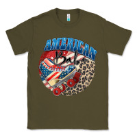 Army Green American babe Classic Tee - Zillion Design Studio
