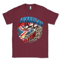 Burgundy American babe Classic Tee - Zillion Design Studio