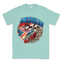 Seafoam American babe Classic Tee - Zillion Design Studio