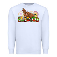 White blessed afro woman hands Premium Sweatshirt - AdoDesignShop